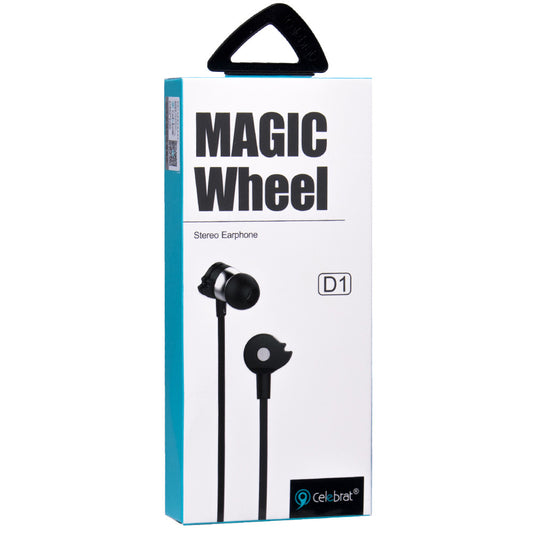 Headphones with microphone 3.5mm – Celebrat D1 – Black