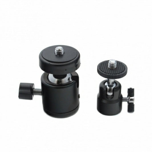 360° Articulating Mount for LED Lamp, Camera, GoPro to Tripod, Metal Head