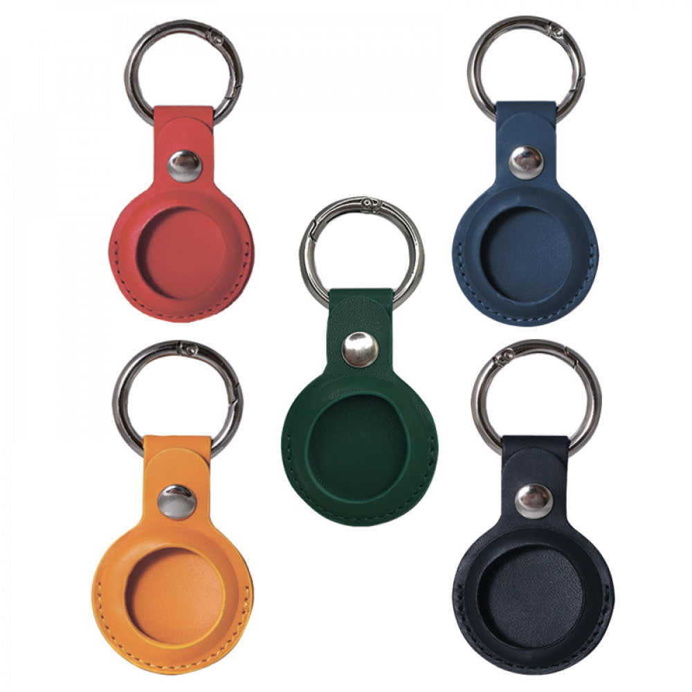 Keychain « AirTag » leather — Yellow