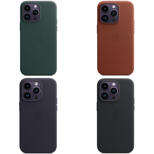 Leather Case with MagSafe - iPhone 14 - Ink