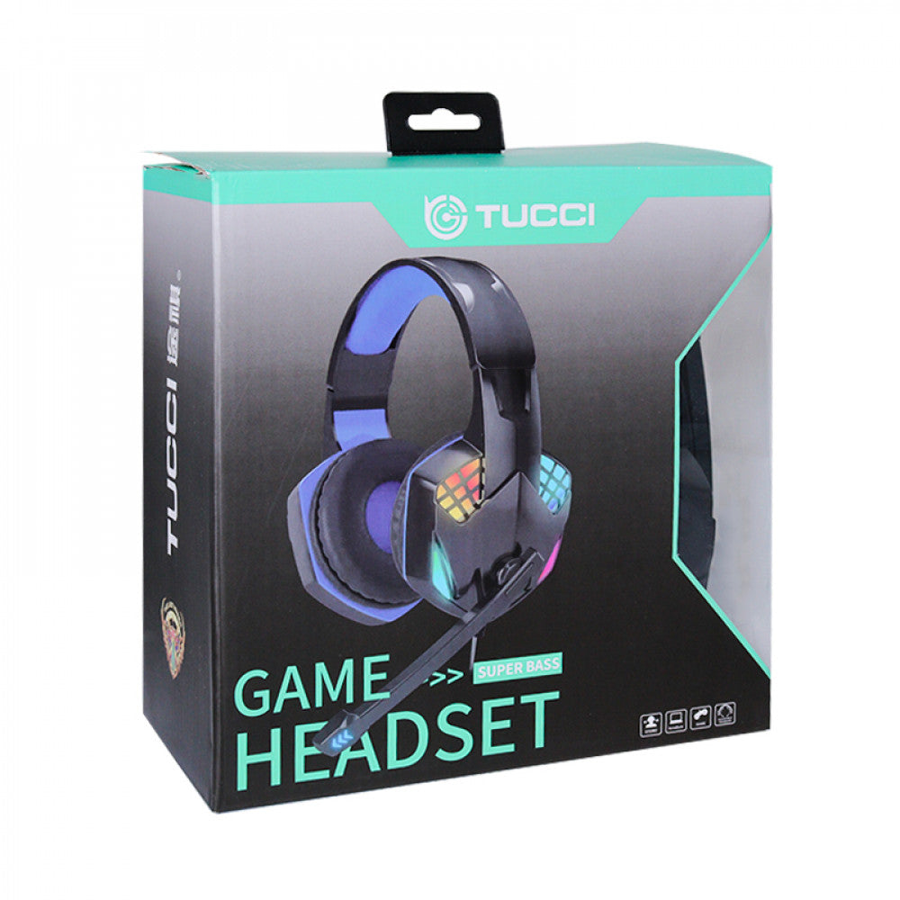 Gaming Headset 3.5mm & USB — TUCCI G3000 with backlight
