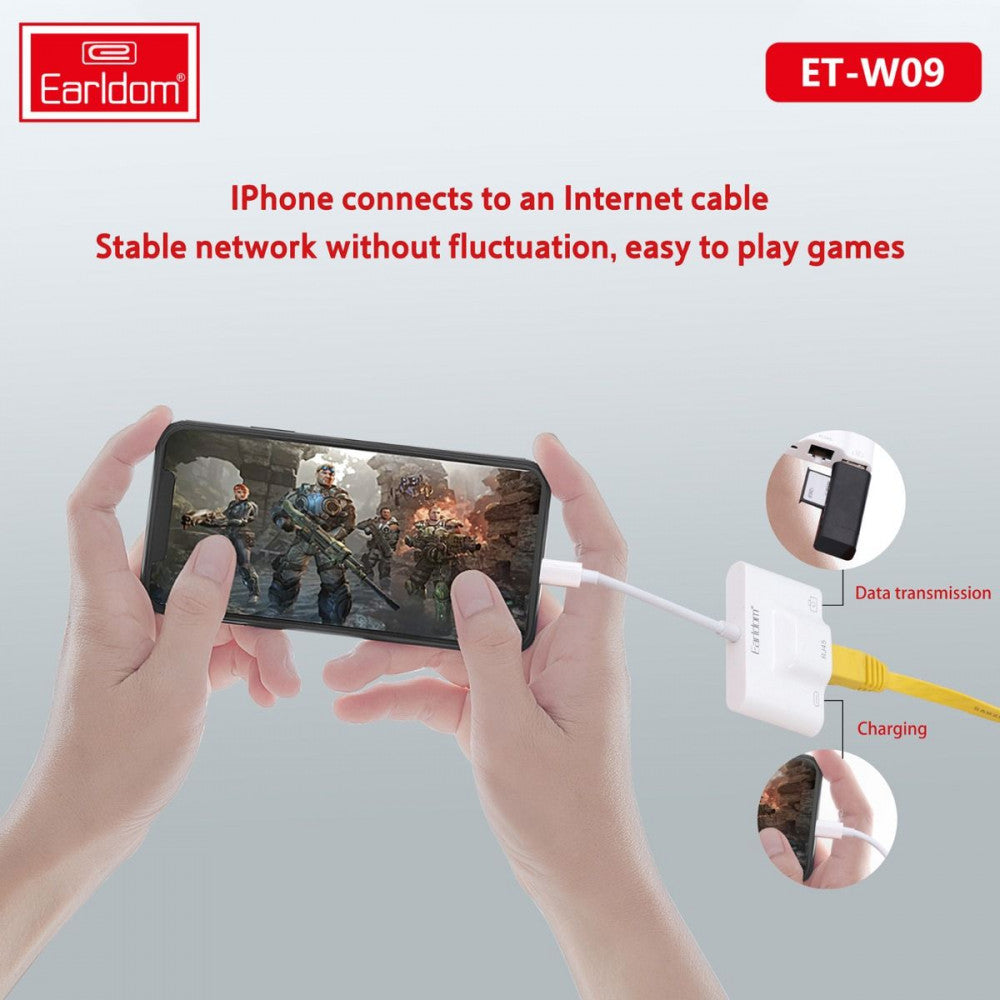 Adapter Lightning To RJ45 ; USB3.0 & Lightning – Earldom ET-OT53