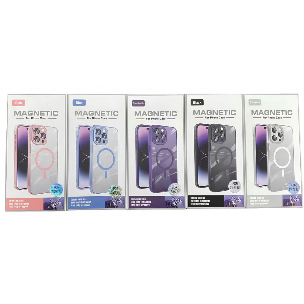 Clear Magnetic TPU+PC Case – iPhone 15 – Transparent