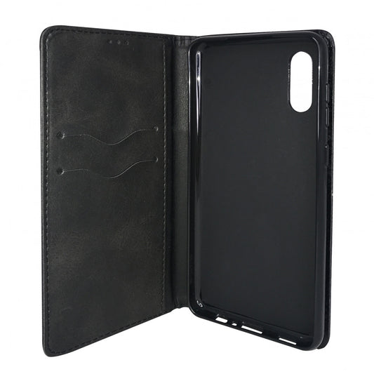 Leather Book Case – Xiaomi Redmi 9A/Redmi 9I/Redmi 9AT – Black