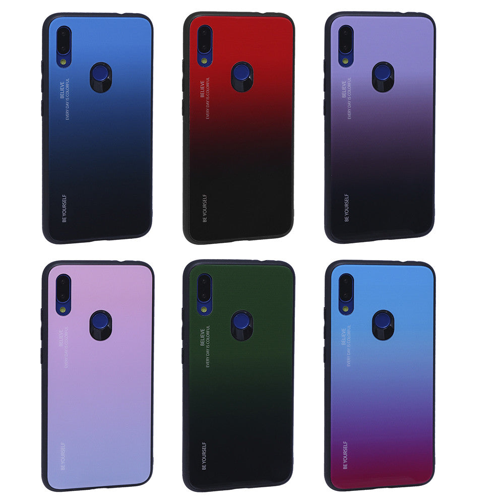 Gradient Glass Case – Xiaomi Redmi Note 7 – Green