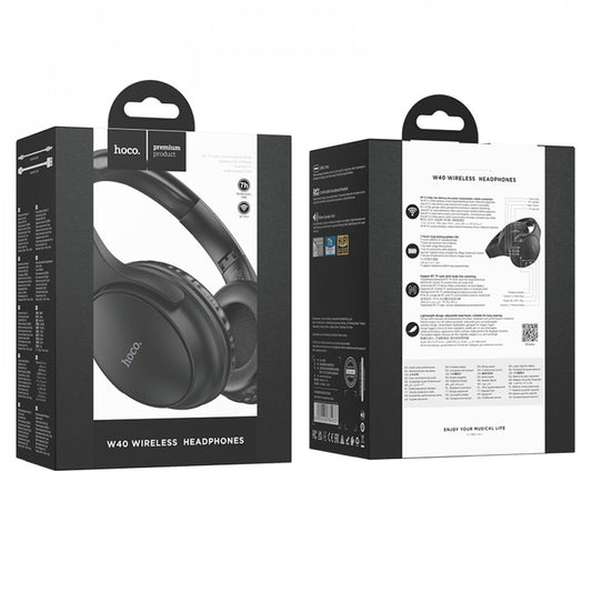 Bluetooth Headphones – Hoco W40 – Black