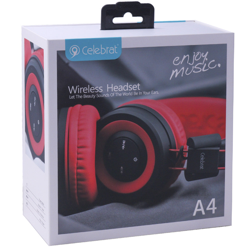 Bluetooth headphones – Celebrat A4 – Black