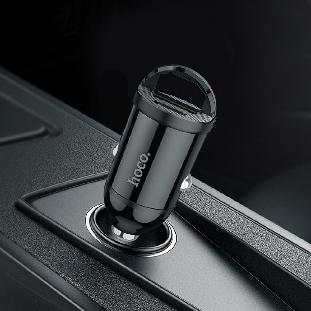 Car Charger | 30W | PD | QC3.0 - Hoco NZ2 - Black