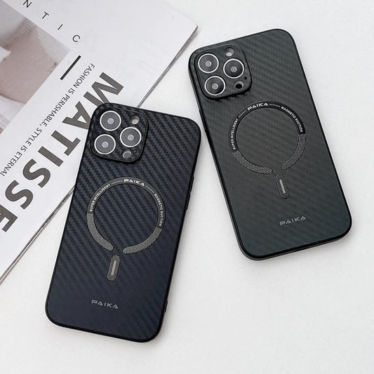 Carbon case with magsafe - iPhone 14 - Black