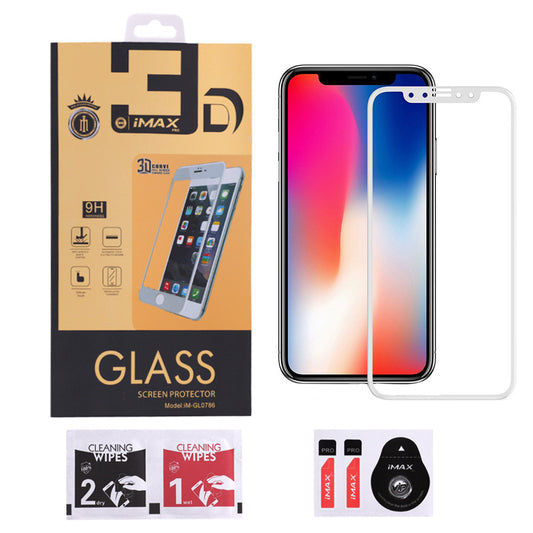 Zahisne sklo iMax Japanese Material 3D - iPhone X; XS ; 11 Pro White
