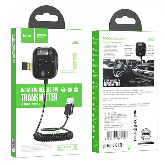 FM Transmitter – Hoco E65 – black