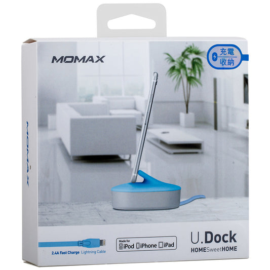 U Dock Sation – Momax (UD1LB) Lightning to USB cable (1m) White