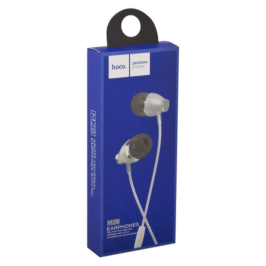 Headphones with microphone 3.5mm – Hoco M28 Ariose – White