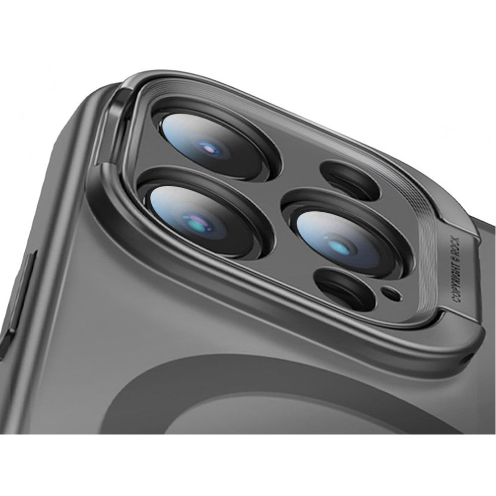 Rock Guard Foldable Series TPU Case with Magsafe - iPhone 15 Pro - Titanium Gray