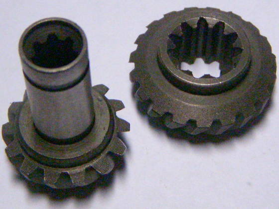 Зубчатая пара под вал 7 шлицов