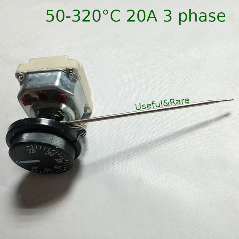 Commercial Electric stove ceramic thermostat 50°C+350°C L130 d4 20A –  Useful&Rare