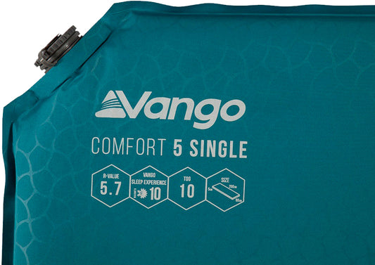Kilimok self-inflating Vango Comfort 5 Single Bondi Blue (SMQCOMFORB36A11)