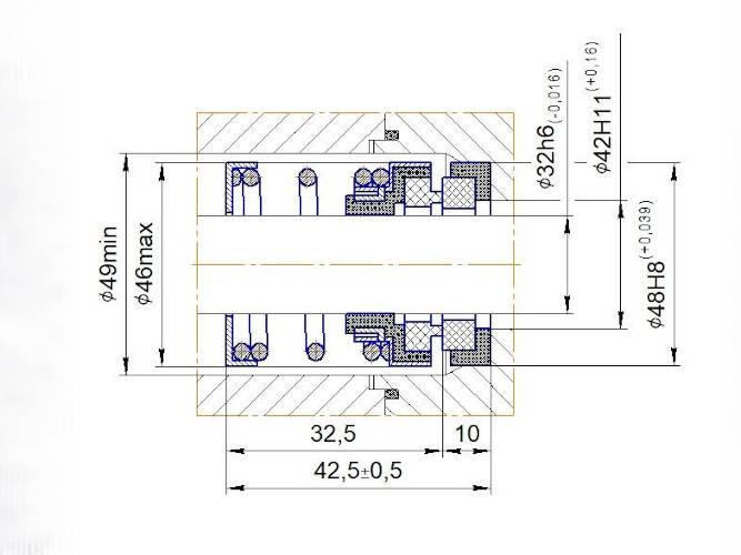 d32*48.5 H80-90 M112.K5P.032 SIC