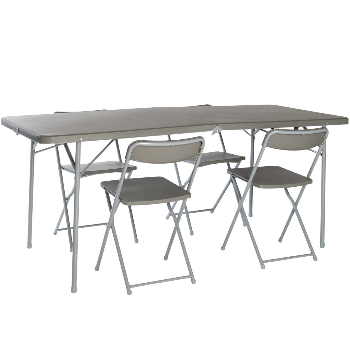 Vango Orchard XL 182 Table and Chair Set Gray (TBNORCHARG10TET)