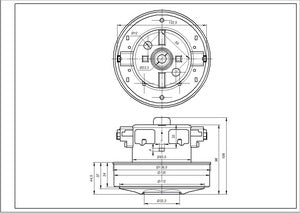 Двигатель для пылесоса Samsung DJ31-00007S 1560W D=135/84mm H=35/97mm