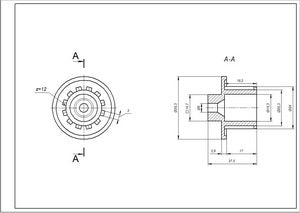 Safety clutch for a Zelmer grinder 00792328 ZMMA400W (86.1203)