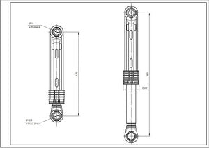 Tank shock absorber for washing machines LG 100N 4901ER2003A (383EER3001G)