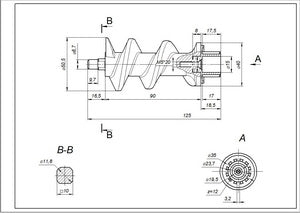 Auger for Zelmer 12000133 NR8 86.3130 meat grinder (for one-sided knife)