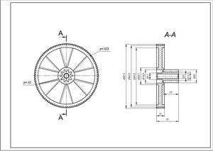 The gear is large for the Kenwood KW650740 grinder