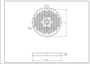 Grid (sieve) 4mm for Zelmer \ Bosch NR8 86.3161 10003880 (ZMMA148X, 00755474)