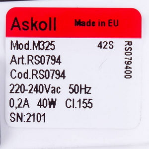 Pump for washing machine 290903 Askoll 40W M325 RC0014