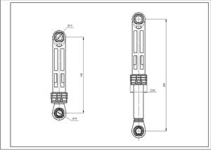 Shock absorber for washing machine Samsung 70N DC66-00531A