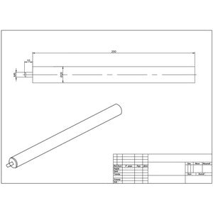 Magnesium anode for boiler D=20mm L=200mm, thread M6x10