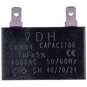 Конденсатор 1uF 450V CBB61 (4 клеми) для кондиціонера