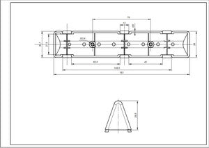 Activator, drum edge for LG washing machine L=184mm 4432EN2002A