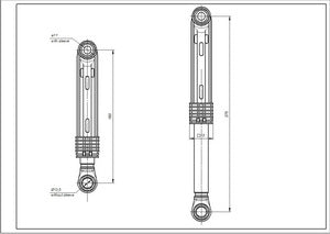 Shock absorber for washing machine Beko 85N 2816870400