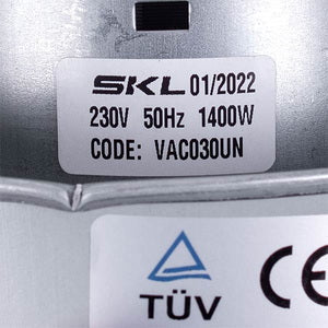 Vacuum cleaner motor VAC030UN SKL 1400W D=134/84mm H=34/104mm (with protrusion)