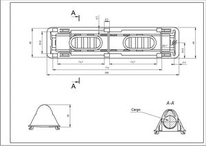 Activator, drum edge for Indesit washing machine L=208mm C00083894