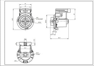 Pump (pump) for Indesit washing machine C00283277 LEILI 35W BPX2-285L