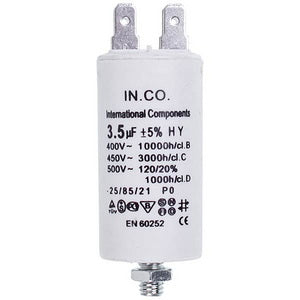 Washing machine start capacitor 3.5uF 450V CBB60