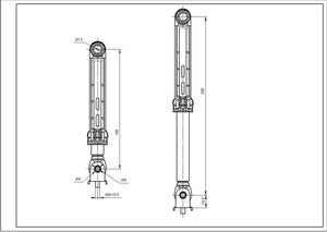 Tank shock absorber for Indesit 120N washing machine C00303587 (C00196002)