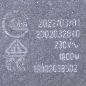 Hot plate for glass ceramic surface Indesit 1800W C00139036