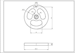 Grill for sausage m&apos grinder NR8 Zelmer \ Bosch D=62mm