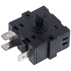 Mode switch for oil heater (3 contacts, 2 positions)