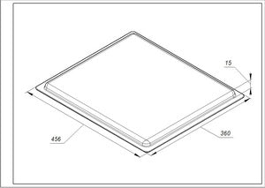 Enamel tray AC018 for Gorenje 242132 oven