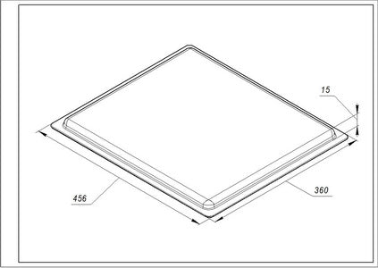 Емальоване деко AC018 для духовки Gorenje 242132