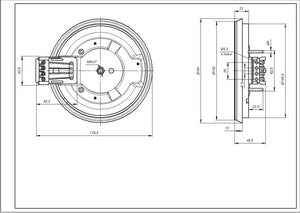 Indesit C00099673 EGO Hotplate for Indesit electric stove D=145mm 1000W