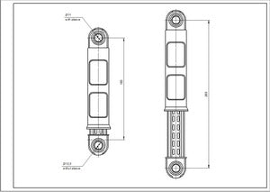 Tank shock absorber for Electrolux 80N 1322553015 washing machine