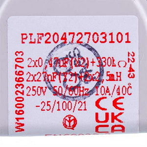 Mains filter 444680430 for Indesit washing machine C00270937