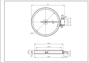 Hotplate for glass-ceramic surface Electrolux D=180mm 1800W 3740636216