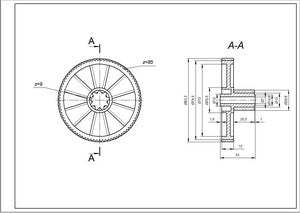 Шестерня велика для болгарки Kenwood KW715564